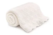 Koce i narzuty dla dzieci - Kocyk Ze 100% Wełny Merino Cream Pearl - Premium Collection, My Memi - miniaturka - grafika 1