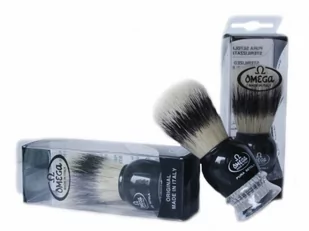 Omega Włoski pędzelek do golenia 10275 Czarny - Pędzle do golenia - miniaturka - grafika 1