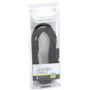 Platinet USB LIGHTNING LEATHER CABLE 1M BLACK - Kable USB - miniaturka - grafika 2