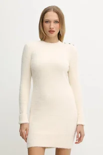 Morgan sukienka kolor beżowy mini dopasowana RMRIK - Sukienki - miniaturka - grafika 1