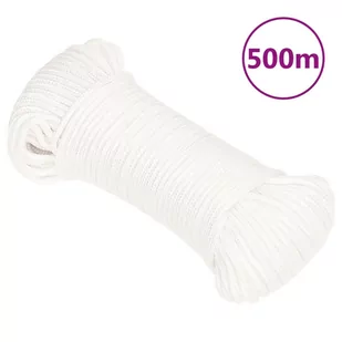 Linka żeglarska, biała jednolita, 5 mm, 500 m, polipropylen - Żeglarstwo - miniaturka - grafika 1