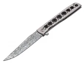 Noże - Böker męska Urban Trapper Damasteel nóż kieszonkowy, szary, One Size 01BO739DAM - miniaturka - grafika 1