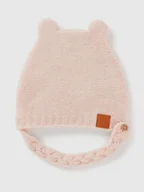 Czapeczki dla niemowląt - Benetton Czapka w kolorze jasnoróżowym - miniaturka - grafika 1
