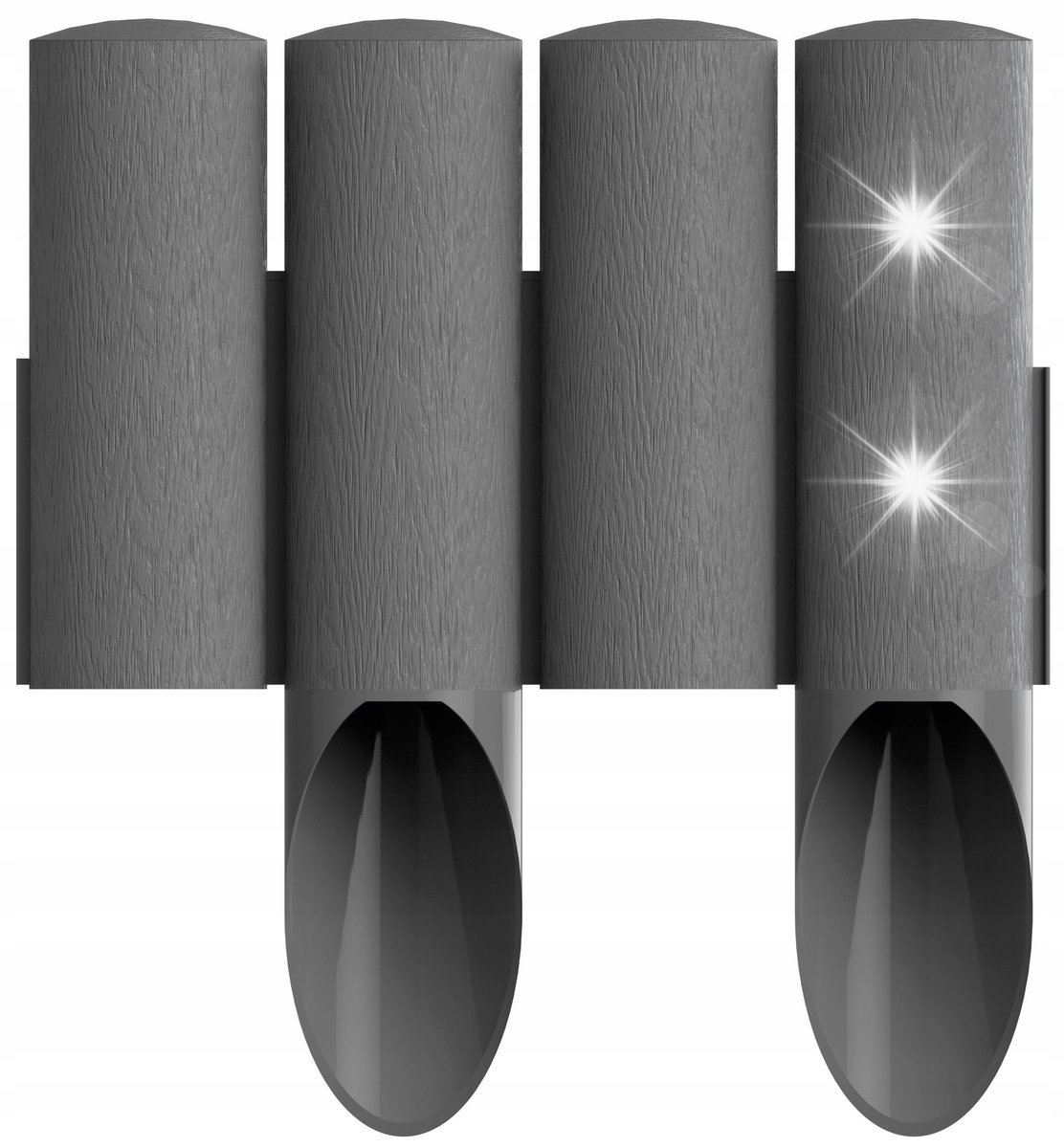 Palisada ogrodowa Cellfast 4 Standard 10 szt. Odporna Grafitowa