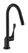 Baterie kuchenne - Axor Citterio Bateria kuchenna wysoka z wyciąganą wylewką czarny mat 39835670 - miniaturka - grafika 1