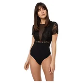 Body - PIECES Koronkowe body damskie, czarny, XS - miniaturka - grafika 1