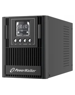 PowerWalker UPS ON-LINE VFI 1000 AT FR 3X FR OUT USB/RS-232 LCD EPO - Zasilacze awaryjne UPS - miniaturka - grafika 1