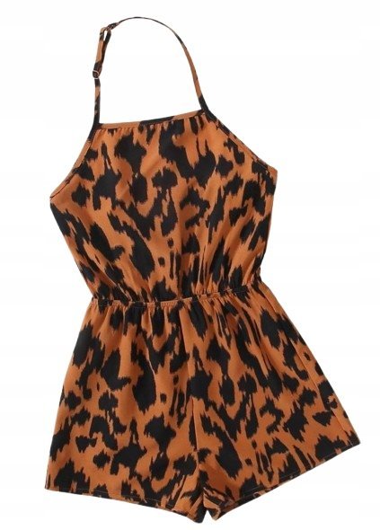 SHEIN KOMBINEZON DZIECIĘCY BRĄZOWY 134 V7K