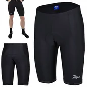 Spodenki rowerowe - Rogelli, Spodenki kolarskie, BASIC+ De LUXE z wkładką, czarny, rozmiar 2XL - miniaturka - grafika 1