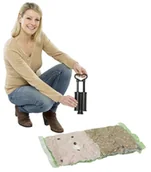 Pokrowce na ubrania - Worki próżniowe do przechowywania, zestaw plastikowych toreb + pompka - 40 x 60 cm (3 szt.), 50 x 70 cm (2 szt.), WENKO - miniaturka - grafika 1