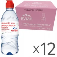 Woda - Evian Sport Woda Mineralna Niegazowana z Sportową Pokrywką - PET - 12x0,75L - miniaturka - grafika 1