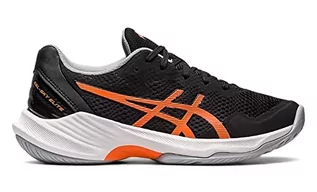 Buty dla dziewczynek - ASICS Unisex Gel-Sky Elite Gs Indoor Court buty dziecięce, Black Shocking Orange, 40 EU - grafika 1