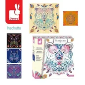 Zabawki kreatywne - Janod Zestaw Kreatywny Przeplatanka 3d String Art Zwierzęta 8+, - miniaturka - grafika 1