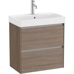 Roca Unik zestaw łazienkowy 60 cm umywalka z szfką ciemny wiąz A851684511 - Szafki łazienkowe - miniaturka - grafika 1