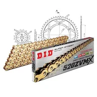 Części motocyklowe - Zestaw łańcuchów DID stal 520ZVM-X / 116 nitowy zamek do Husqvarna CR 125 ccm rok prod. 1992-1994 - miniaturka - grafika 1