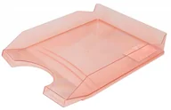 Półki na dokumenty - Office Products SZUFLADA NA BIURKO A4 PS/PP STD TR.CZERWONA O-PR - miniaturka - grafika 1