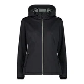 Kurtki damskie - CMP Damska kurtka softshellowa z stałym kapturem, antracyt, 46 - miniaturka - grafika 1