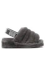 Kapcie damskie - Ugg Kapcie W Fluff Yeah Slide 1095119 Szary - miniaturka - grafika 1