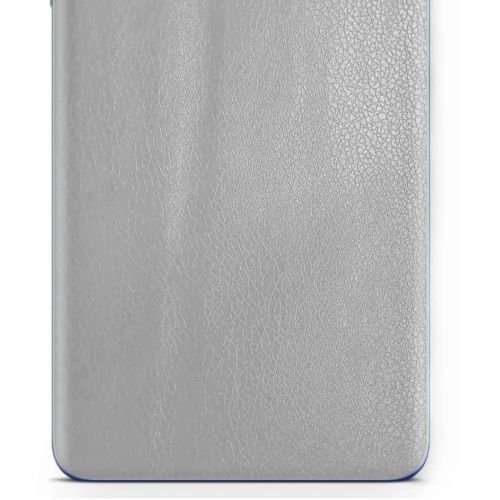 folia naklejka skórka strukturalna na TYŁ do Samsung Galaxy A15 5G - Skóra Srebrna - apgo SKINS