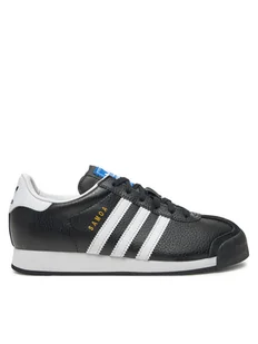 adidas Sneakersy Samoa J JQ5089 Czarny - Buty dla dziewczynek - miniaturka - grafika 1