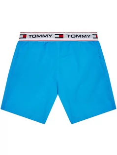 Kąpielówki dla chłopców - Tommy Hilfiger Szorty kąpielowe Medium Drawstring UB0UB00353 Niebieski Regular Fit - grafika 1