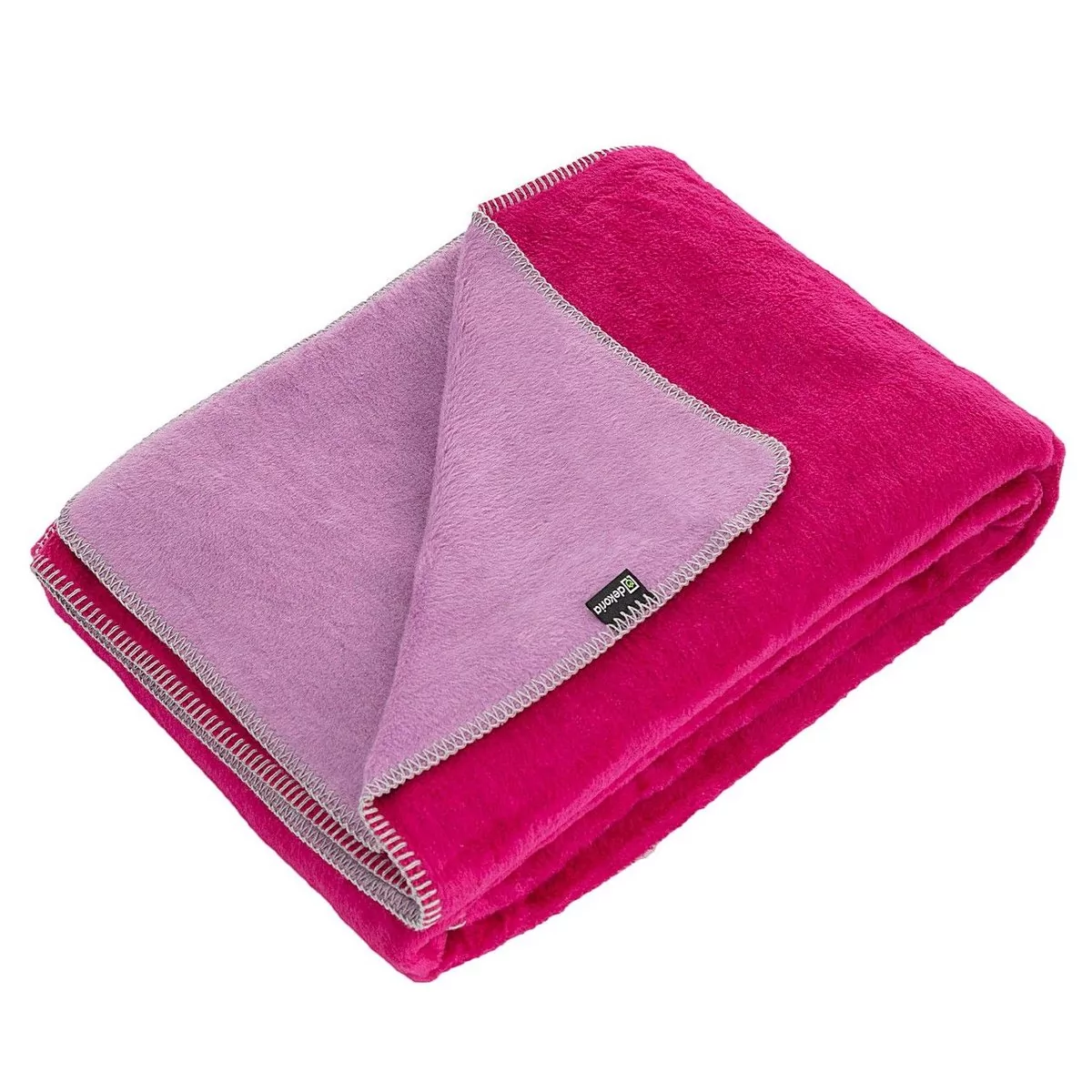 Dekoria Koc Cotton Cloud 150x200 Fuchsia&Lavender 150 x 200 cm 760-196