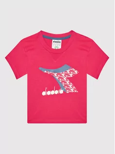 Koszulki i topy damskie - Diadora T-Shirt Cubic 102.177801 Różowy Regular Fit - grafika 1