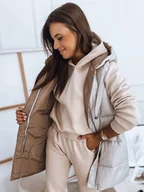 Kamizelki damskie - Kamizelka damska ROSI beżowa Dstreet TY2841-XXL - miniaturka - grafika 1