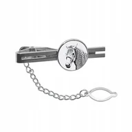 Spinki do mankietów i krawatów - Koń aztecki Spinka do krawata łańcuszek grafika - miniaturka - grafika 1