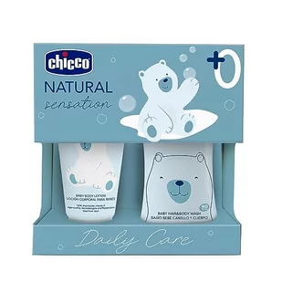CHICCO Zestaw kosmetyków Natural Sensation z łazienką szampon bez łez 200 ml i krem do ciała 150 ml dla dzieci, pomysł na prezent - Kosmetyki kąpielowe dla dzieci - miniaturka - grafika 1
