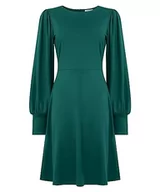 Sukienki - Joe Browns Damska sukienka mini skaterska w kolorowe bloki z bufiastymi rękawami, zielona, 10, Niebieskozielony, 36 - miniaturka - grafika 1