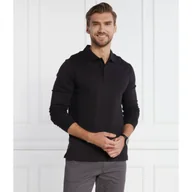 Koszule męskie - Calvin Klein Polo SMOOTH LS | Slim Fit - miniaturka - grafika 1