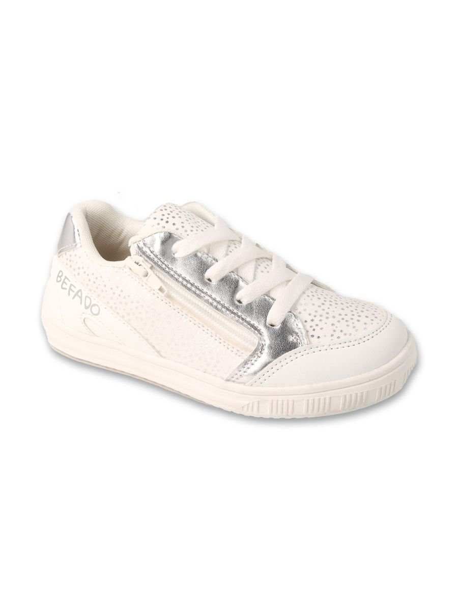 Dziewczęce sneakersy kremowe Befado