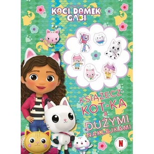 Książeczka edukacyjna A4 książeczka-kot-ka z dużymi naklejkami TREFL KS97641 - Książki edukacyjne - miniaturka - grafika 1