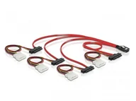 Kable komputerowe i do monitorów - Delock 83059 [1x Złącze męskie mini-SAS SFF-8087) 4x Złącze męskie SATA 15+7-pin Złącze męskie IDE 4-pin] - miniaturka - grafika 1