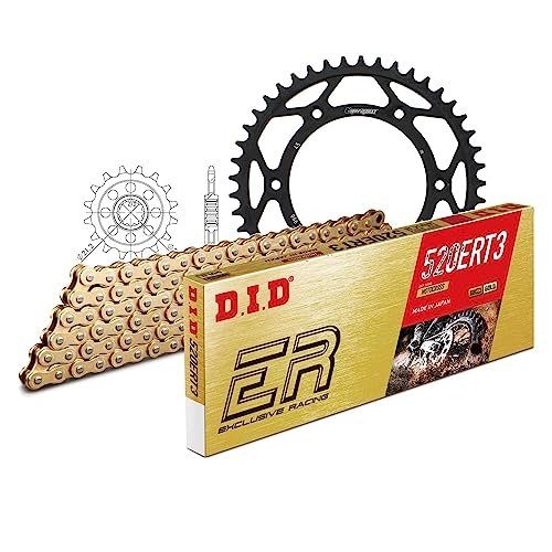 Zestaw łańcuchów DID stal 520ERT2 / 114 zapięcie na klips do Husaberg FE 650 ccm rok prod. 2003-2008