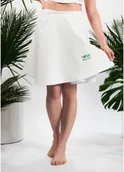 Sukienki i spódnice sportowe - Spódnica na saunę dla saunamistrzyni w 100% naturalna bawełna Yeye Biały M - miniaturka - grafika 1