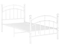 Inne meble do sypialni - Białe metalowe łóżko z zagłówkiem 100x200 cm D9-B24 - miniaturka - grafika 1