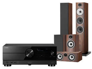 Kino domowe Yamaha RX-A2A (czarny) + 704 S3 + 707 S3 + HTM72 S3 (mokka) - Kino domowe - miniaturka - grafika 1