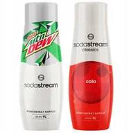 Syropy i koncentraty owocowe - SODASTREAM Cola + Mountain Dew Diet zestaw syropów do saturatora 2 szt. - miniaturka - grafika 1