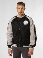 Kurtki męskie - Alpha Industries Kurtka męska Mężczyźni Sztuczne włókno czarny jednolity, XXL - miniaturka - grafika 1