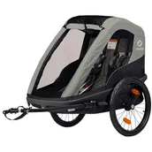 Przyczepki rowerowe - Przyczepka rowerowa HAMAX Avenida Twin Oliwkowy - miniaturka - grafika 1