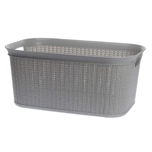 Kosz na pranie 27 l WILLOW szary jasny - Kosze na bieliznę - miniaturka - grafika 1