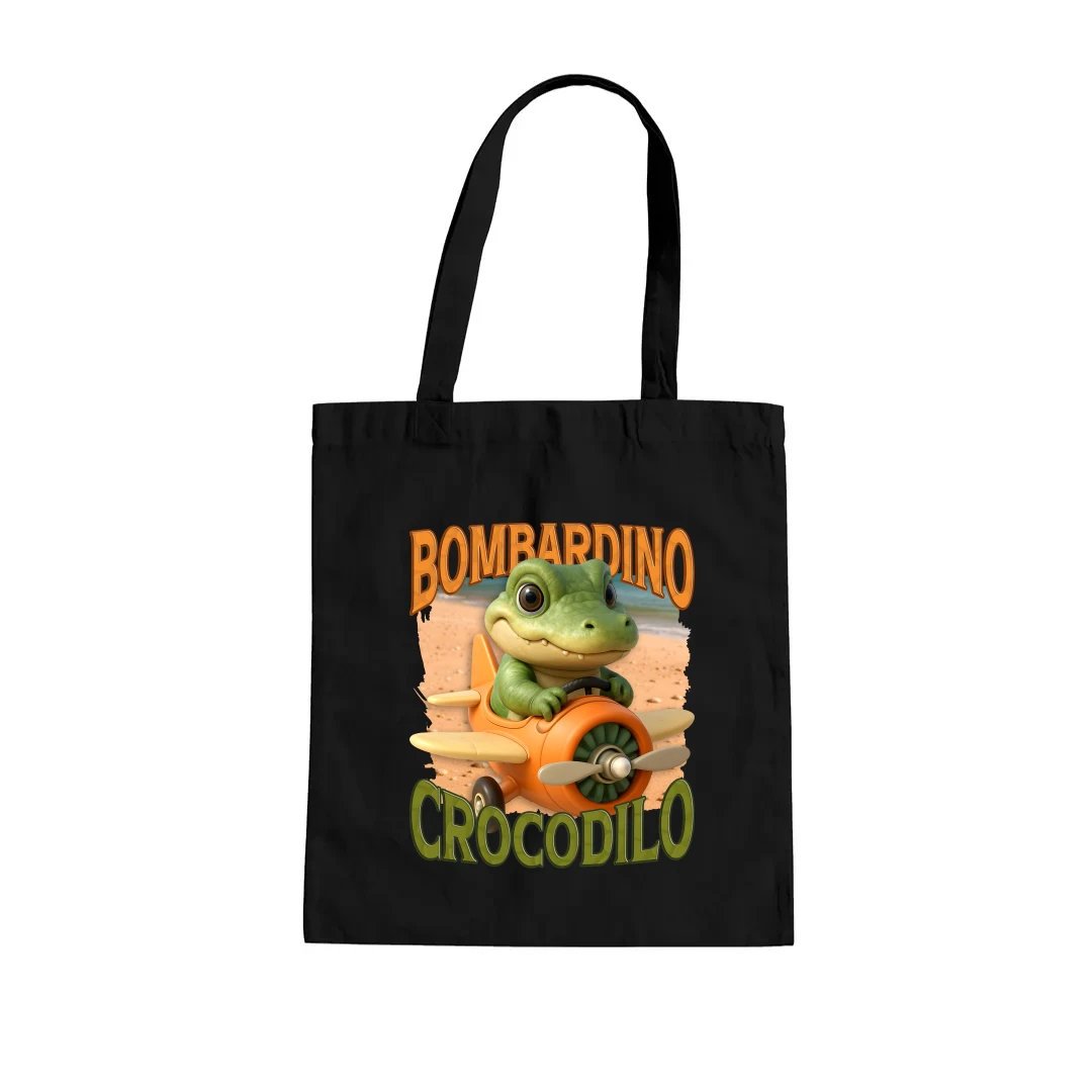 Baby Bombardino Crocodilo - krokodyl bombowiec - torba na prezent