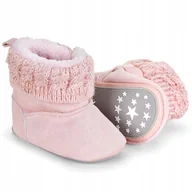Śniegowce damskie - STERNTALER RÓŻOWE ŚNIEGOWCE DZIECIĘCE Z AŻUROWYM MANKIETEM 17/18 6AA - miniaturka - grafika 1
