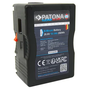 Patona Platinum B-Mount 290 PD60W 290Wh, 28.8V, 10A, 2x D-TAP 16V, USB-C, USB-A (OUT) [1275] - Akumulatory do aparatów dedykowane - miniaturka - grafika 1