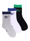 Skarpetki dla dzieci - Skarpety chłopięce dziecięce długie szkolne MATEMATYKA 3PAK 27-30 YOCLUB - YoClub - miniaturka - grafika 1