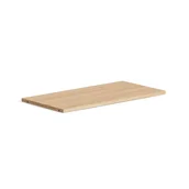Regały biurowe - Półka do regału QBUS, 760x378 mm, 1 szt., dąb - miniaturka - grafika 1