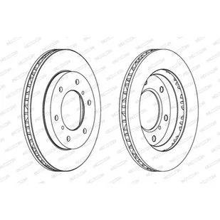 Tarcza hamulcowa FERODO DDF1384 - Tarcze hamulcowe - miniaturka - grafika 1