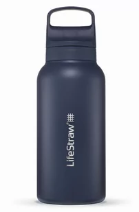 Butelka termiczna z filtrem do wody LifeStraw Go 2.0 Steel 1000ml Aegean Sea - Shakery i bidony sportowe - miniaturka - grafika 1